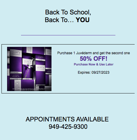 Back to School Specials